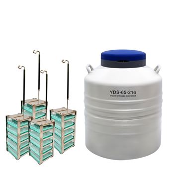 YDS-65-216轻便大口径方提桶液氮罐 占地少