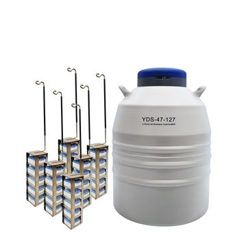 YDS-47-27大口径方提桶液氮罐 小型样本库选择